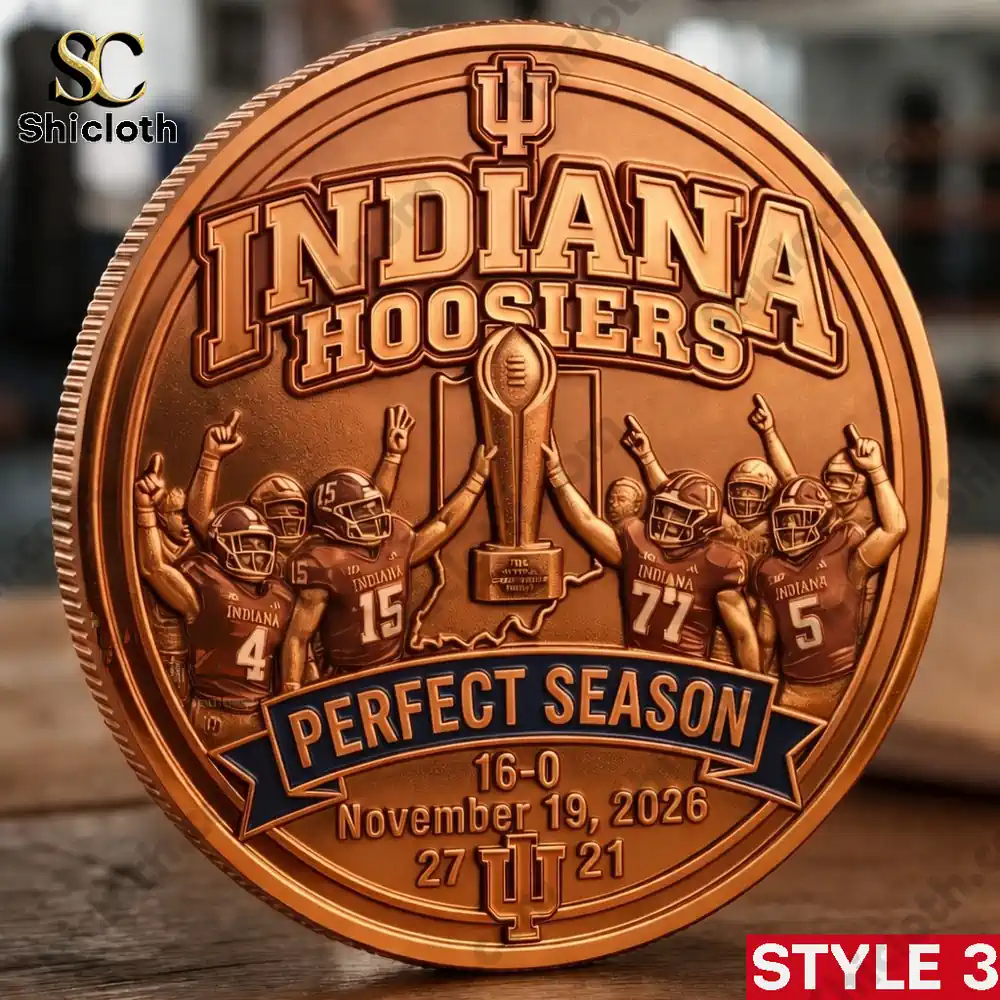 Bronze Indiana Hoosiers championship commemorative coin