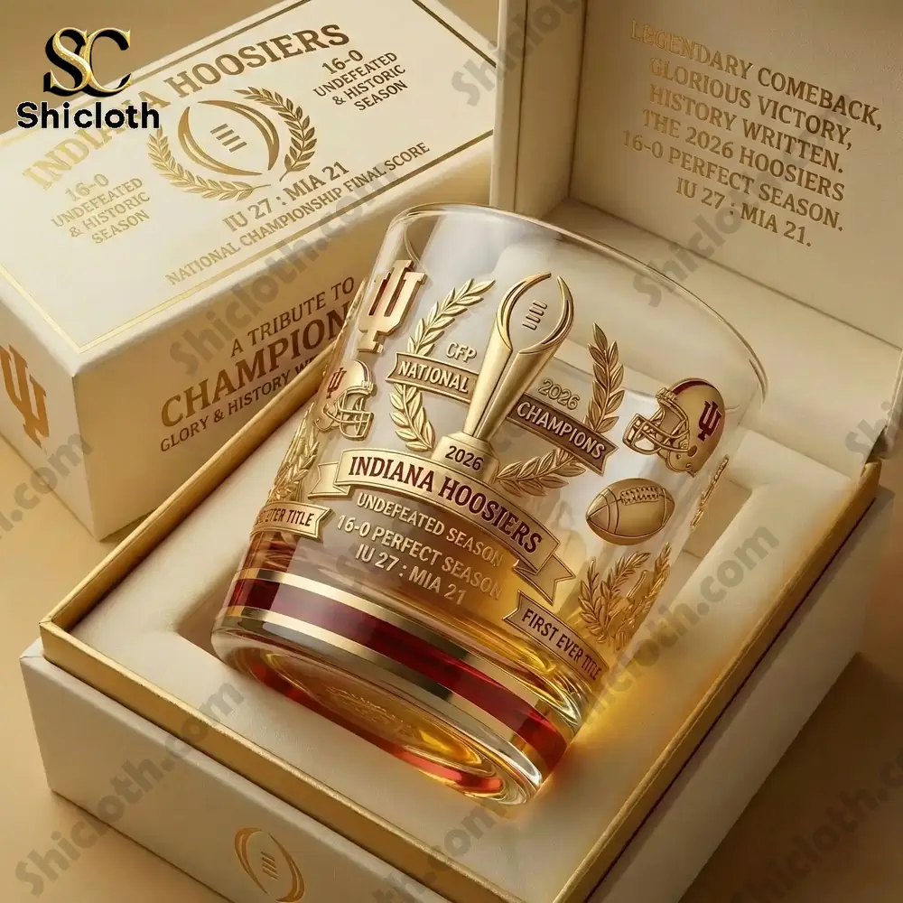 Luxury engraved championship whiskey glass in a premium gift box!
