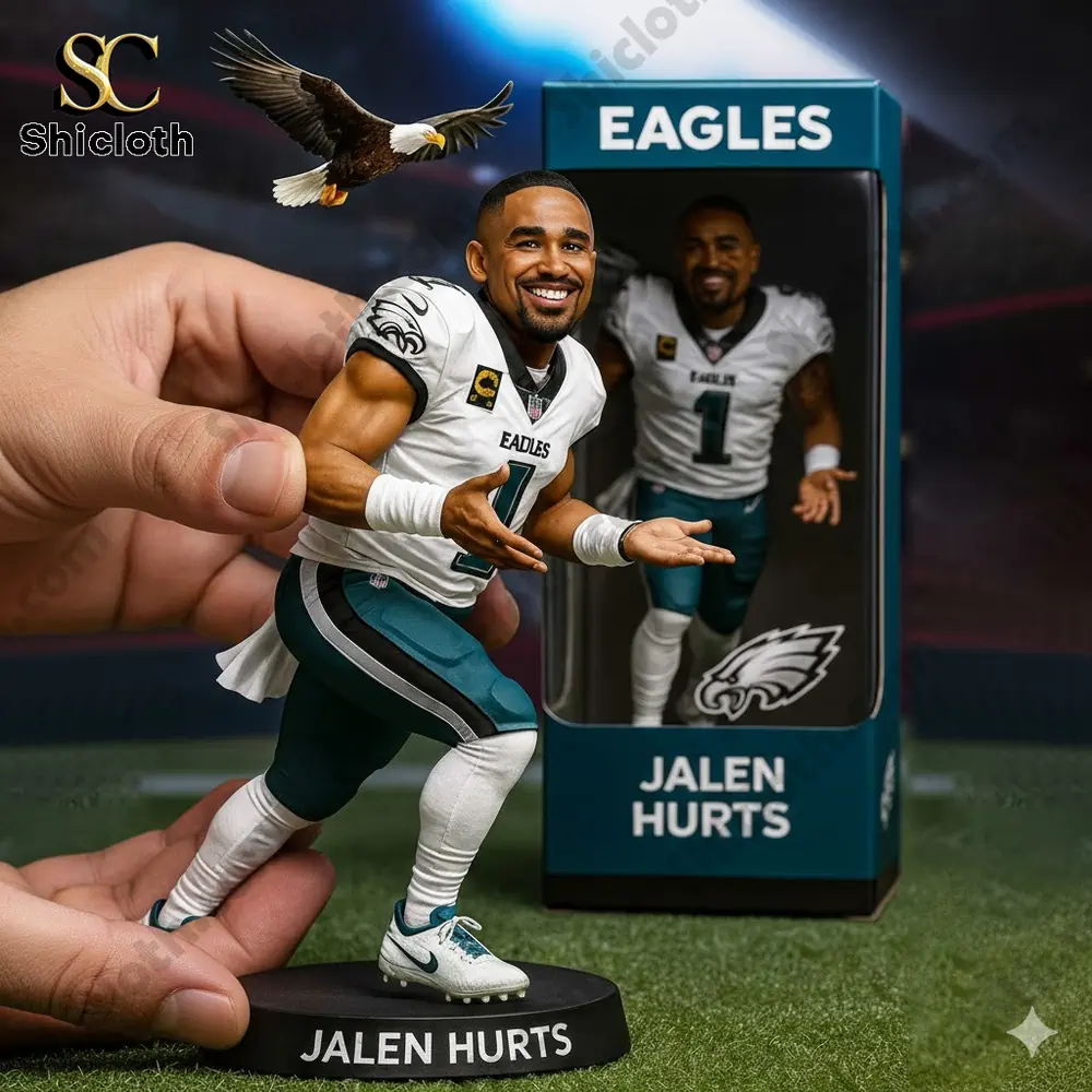 Dolly Parton's 80th Anniversary 1946-2026 Collectible Pop Figure Doll 46 Handheld Eagles football player figurine with box and eagle backdrop!
