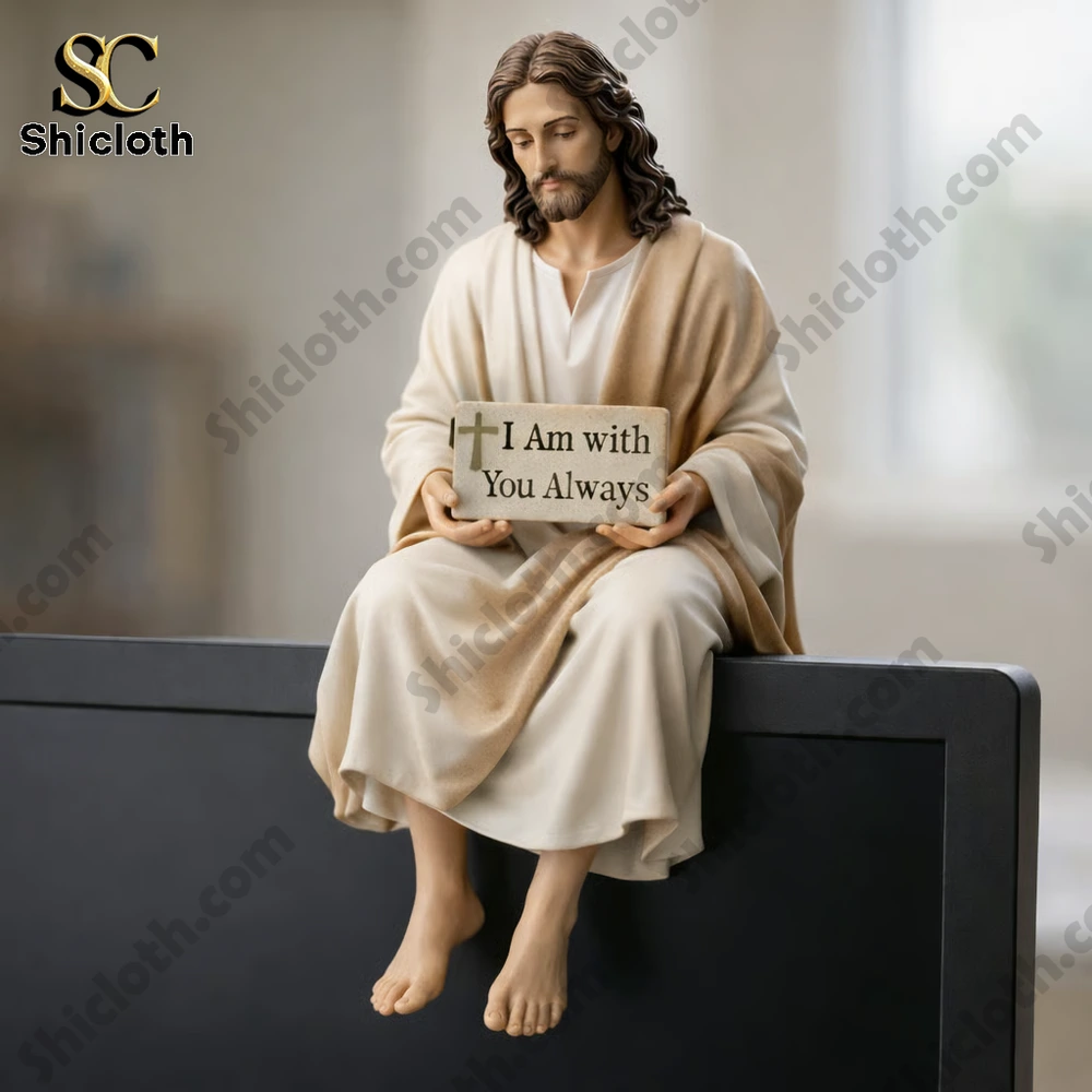 Alternative view of Jesus Christ Desk Companion Resin Figurine Doll