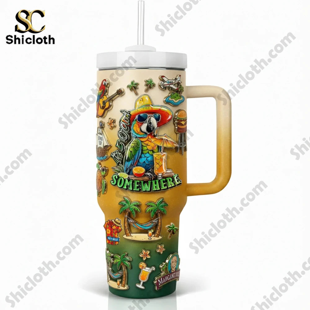 Alternative view of Jimmy Buffett Somewhere Edition 3D Tumbler Cup