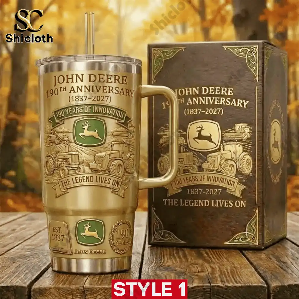 Alternative view of John Deere The American Legend 190Th Anniversary 2027 Stanley Custom Tumbler