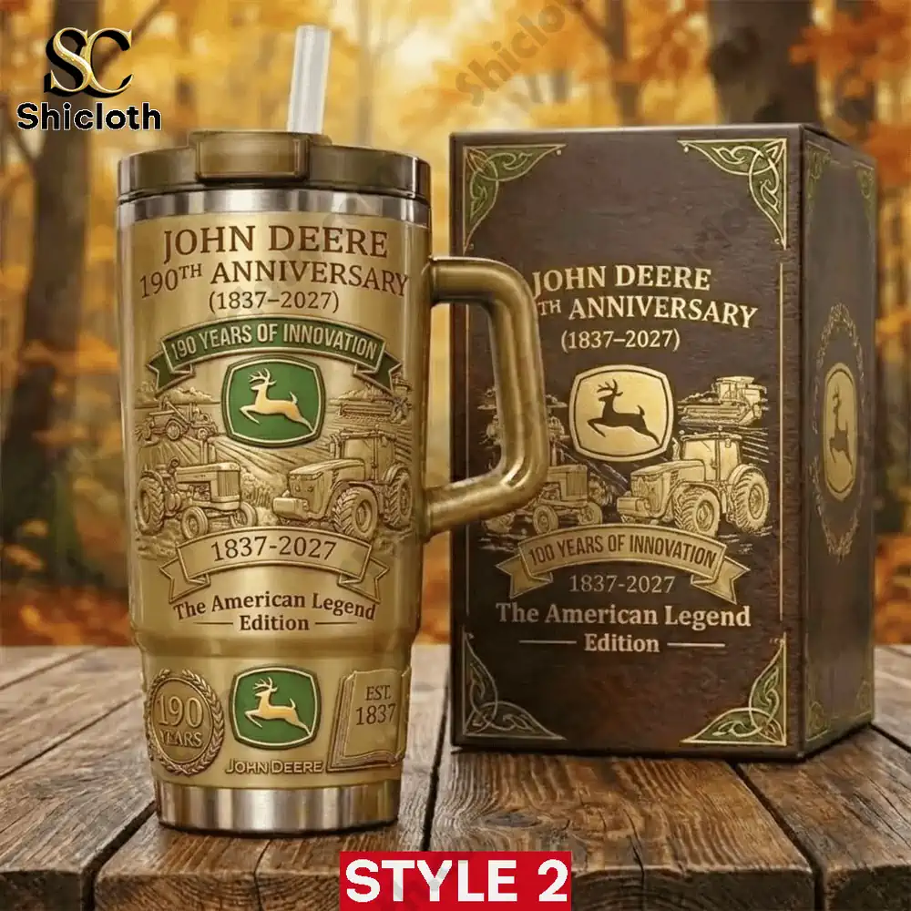 John Deere The American Legend 190Th Anniversary 2027 Stanley Custom Tumbler 3 John Deere The American Legend 190Th Anniversary 2027 Stanley Custom Tumbler - Image 3
