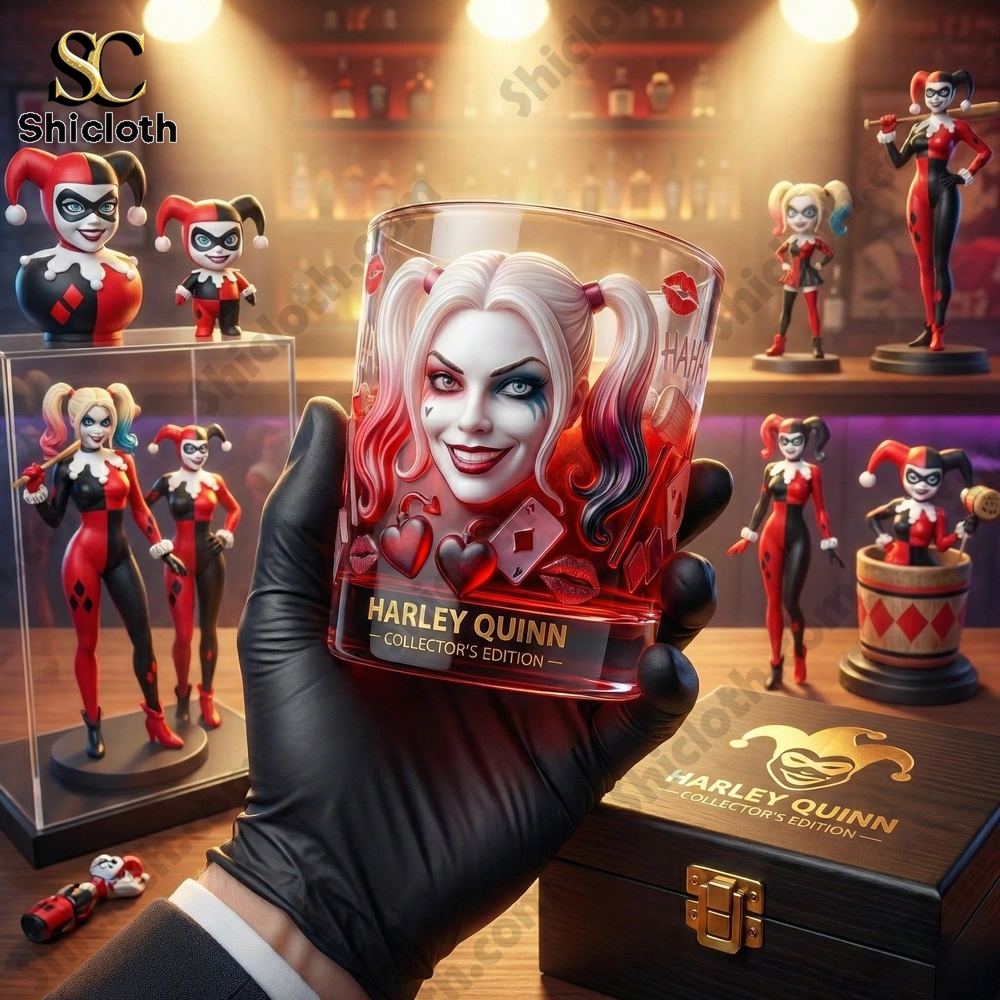 Alternative view of Joker & Harley Premium Whiskey Glass Set