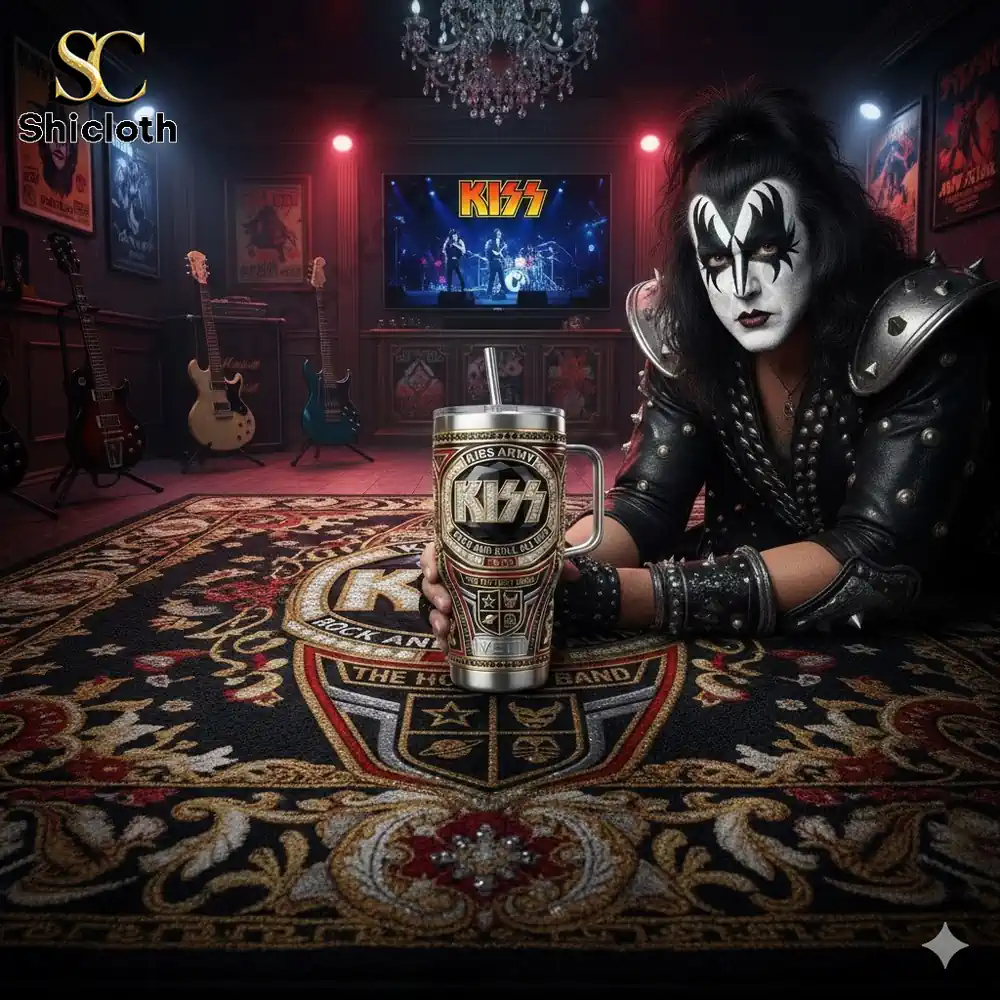 KISS Rock And Roll All Nite The Hottest Band Tumbler Cup