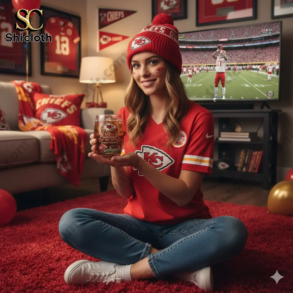 Kansas City Chiefs 65Th Season Anniversary Whiskey Glass