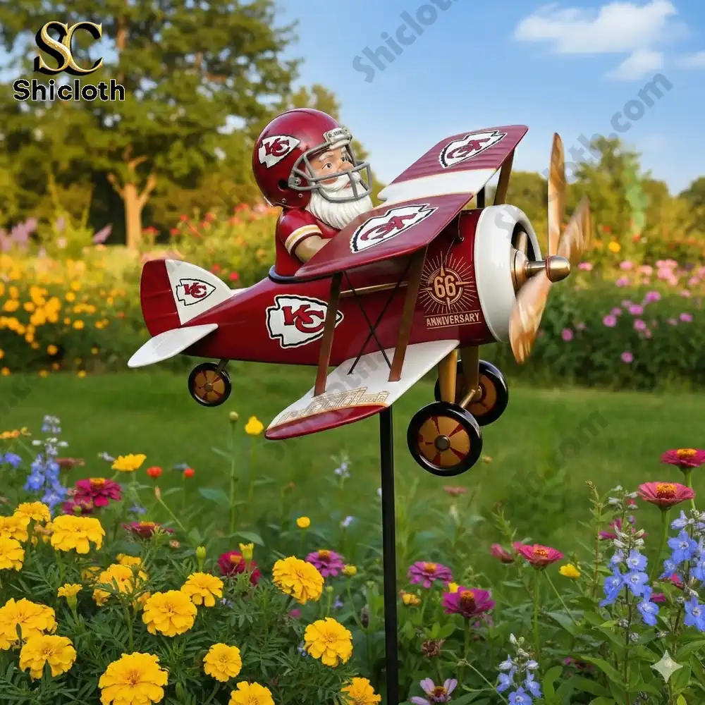 Kansas City Chiefs 66th Anniversary Commemorative Garden Windmill
