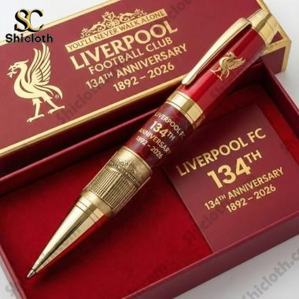 Liverpool FC anniversary pen displayed in a luxury gift box!