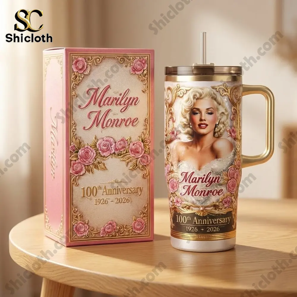 Alternative view of Marilyn Monroe 100th Anniversary 1926-2026 Tumbler With Handle