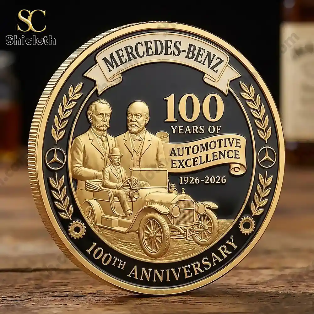 Mercedes Benz anniversary coin front design!
