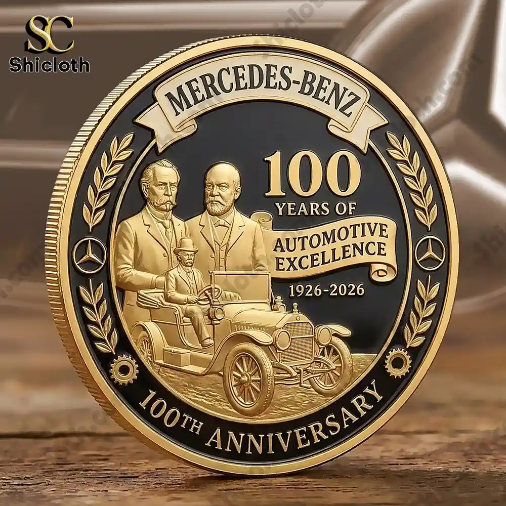 Mercedes-Benz Automotive Excellence 100th Anniversary 1926-2026 Commemorative Coin 5 Standing Mercedes Benz anniversary coin!