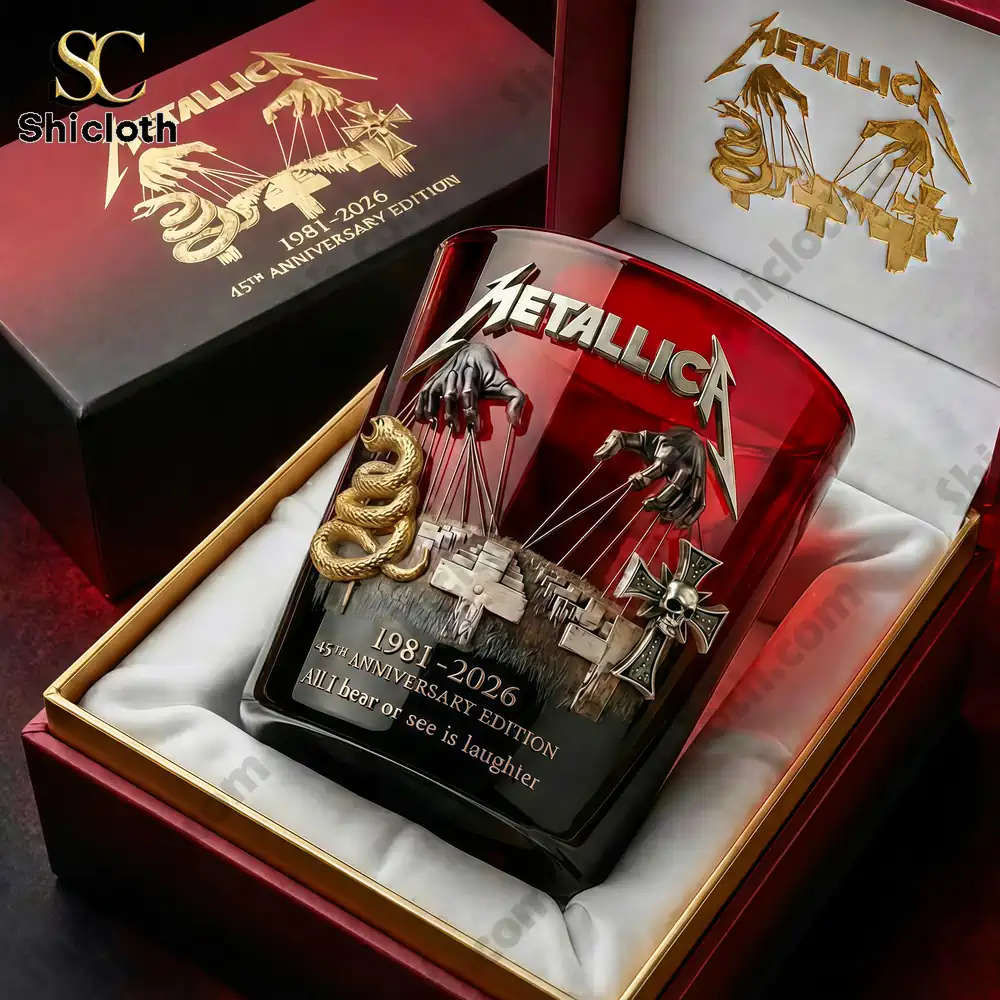 Alternative view of Metallica 45th Anniversary Commemorative Whiskey Glass
