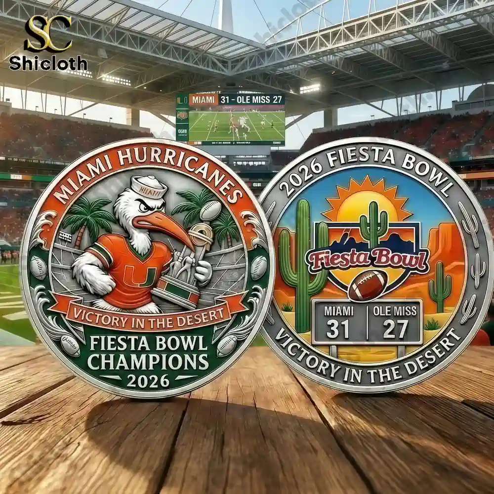 Miami Hurricanes 2026 Fiesta Bowl Champions Commemorative Coin