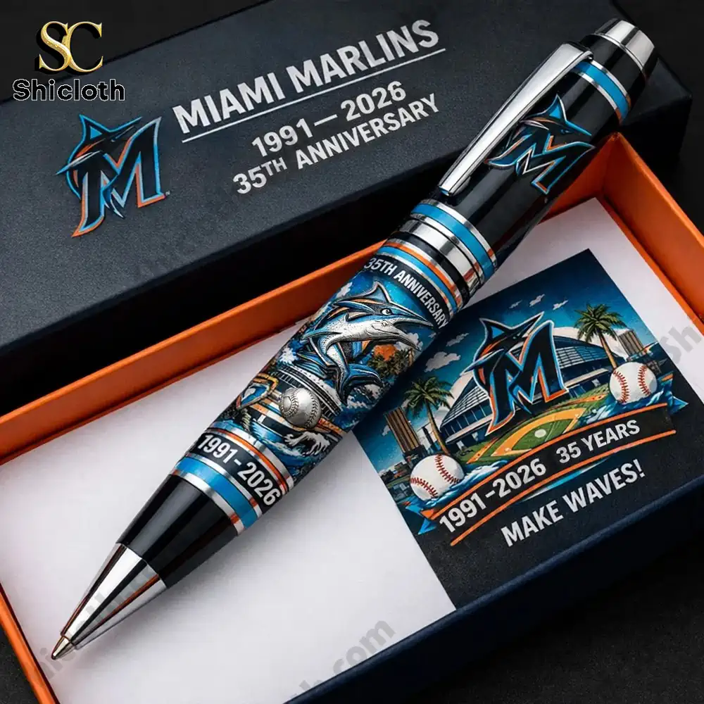 Alternative view of Miami Marlins 35th Anniversary Fountain Pen