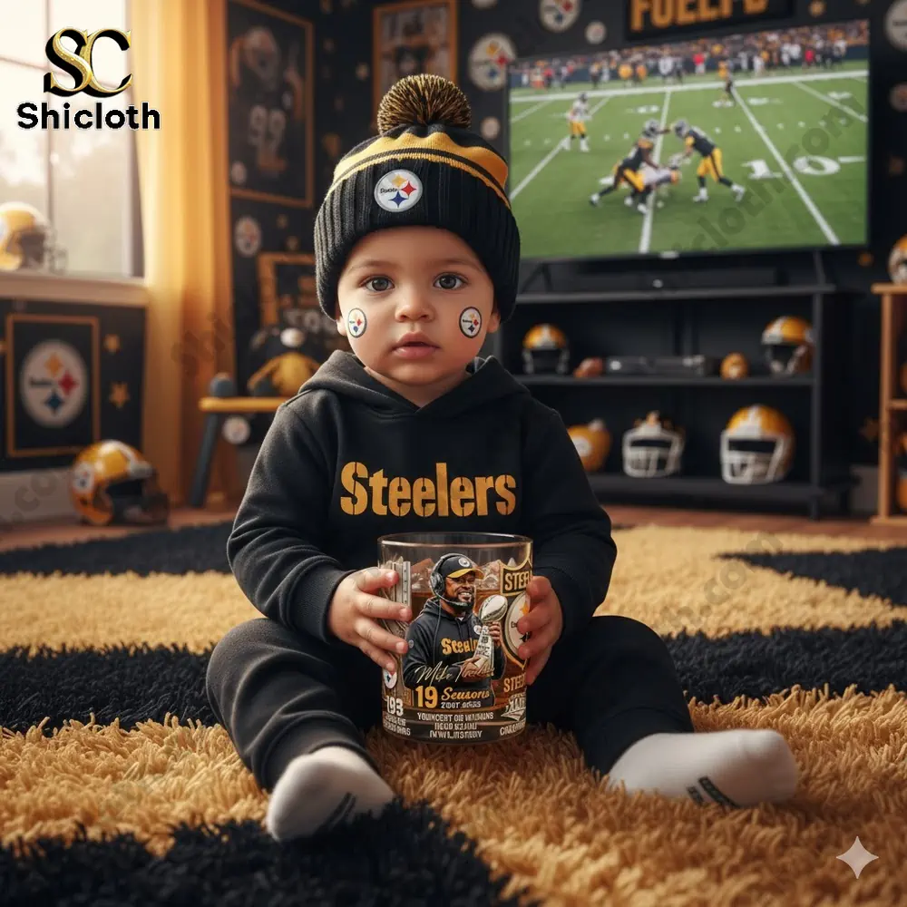 Mike Tomlin 19 Season Farewell Commemorative Whiskey Glass