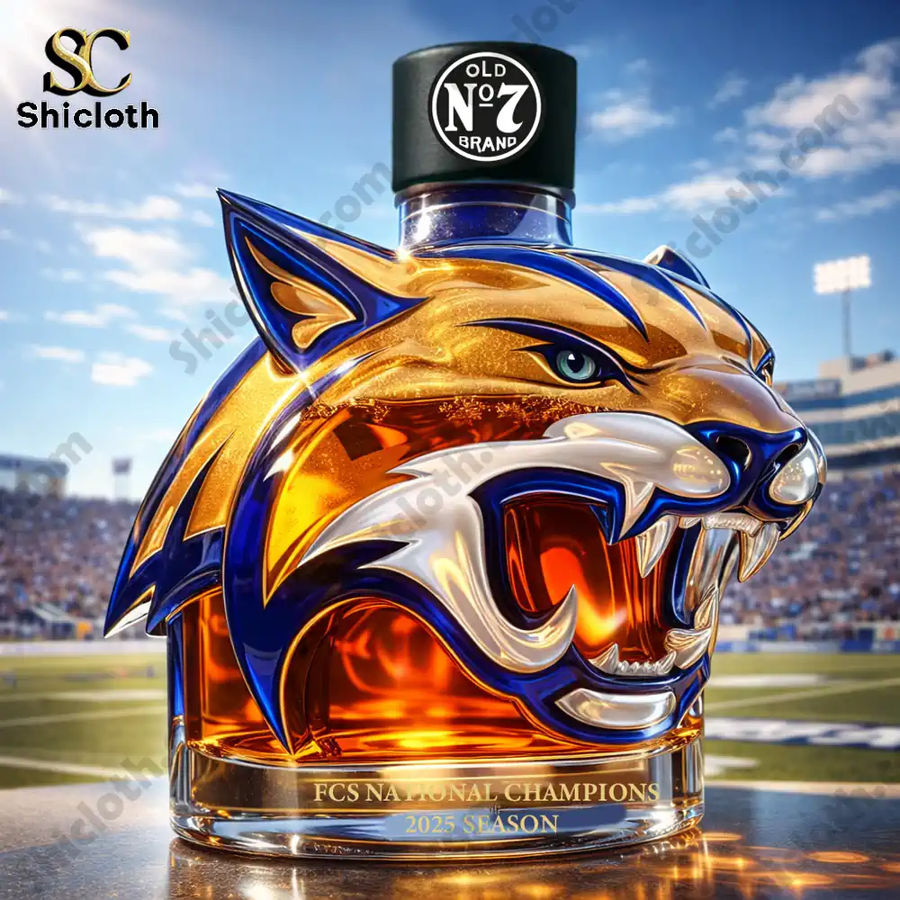 Tiger head bottle with black vintage cap!