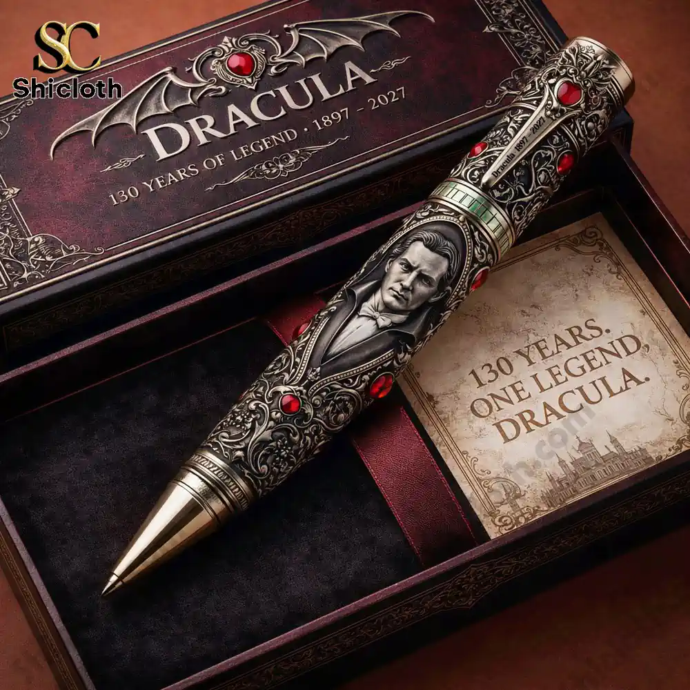 Dracula luxury pen displayed in premium collector box by Shicloth!