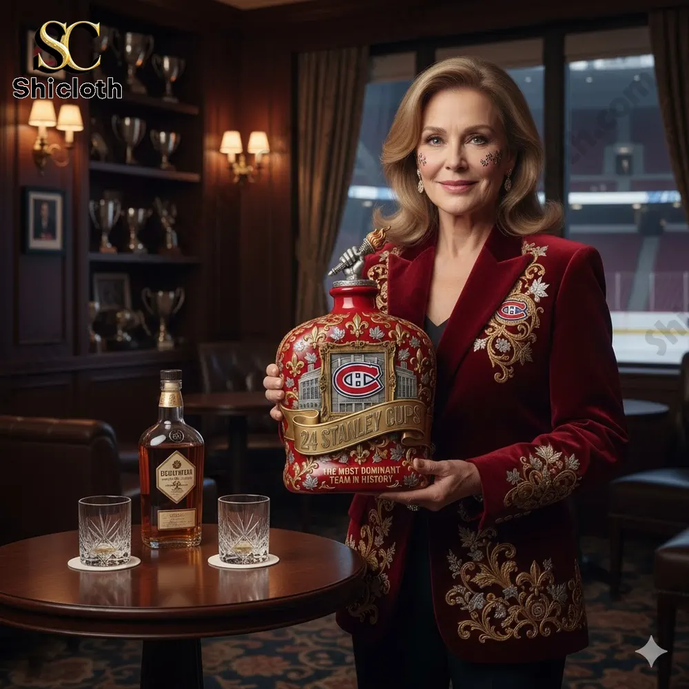 Montreal Canadiens 117th Anniversary Whiskey Bottle