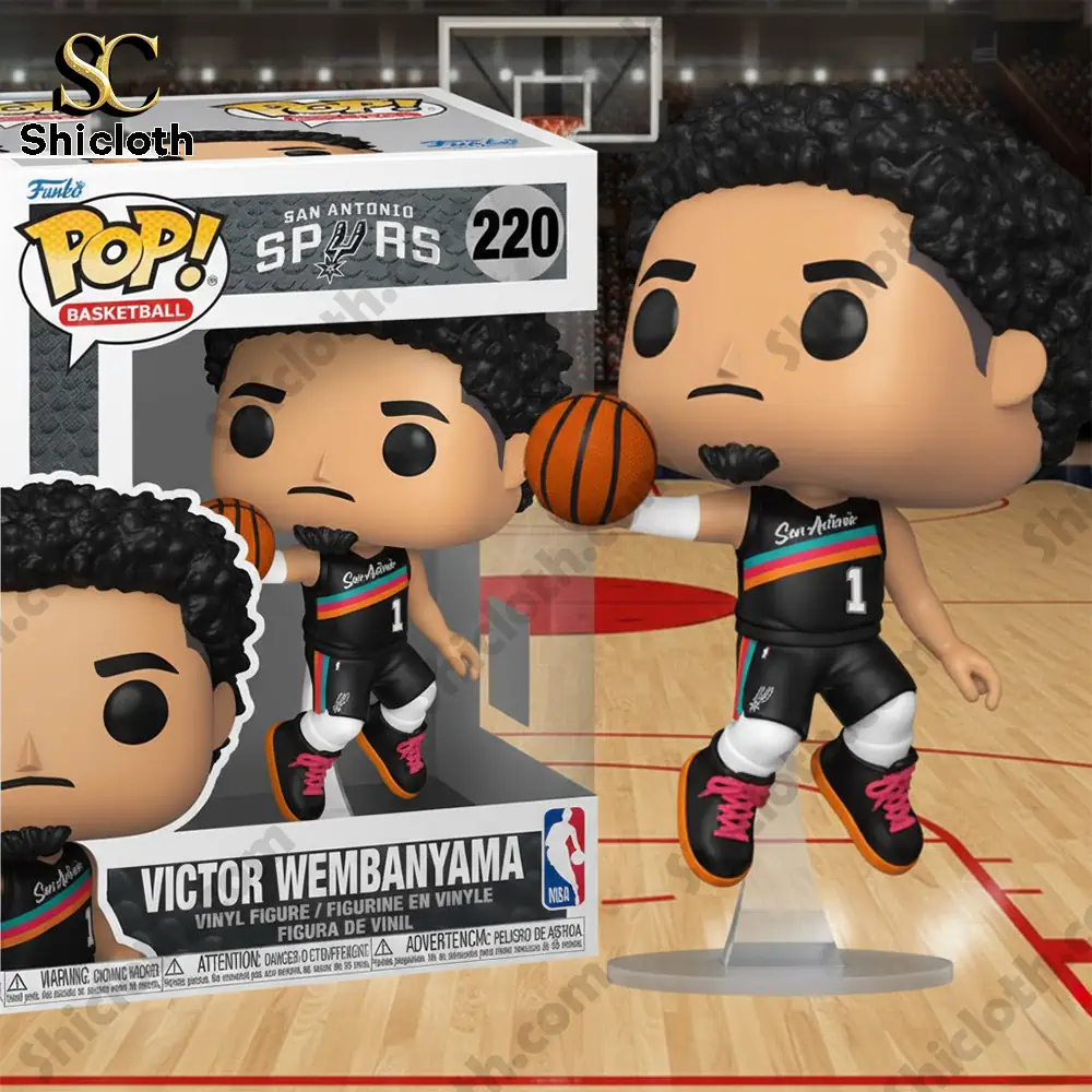 Alternative view of NBA San Antonio Spurs Victor Wembanyama Pop Figure Doll