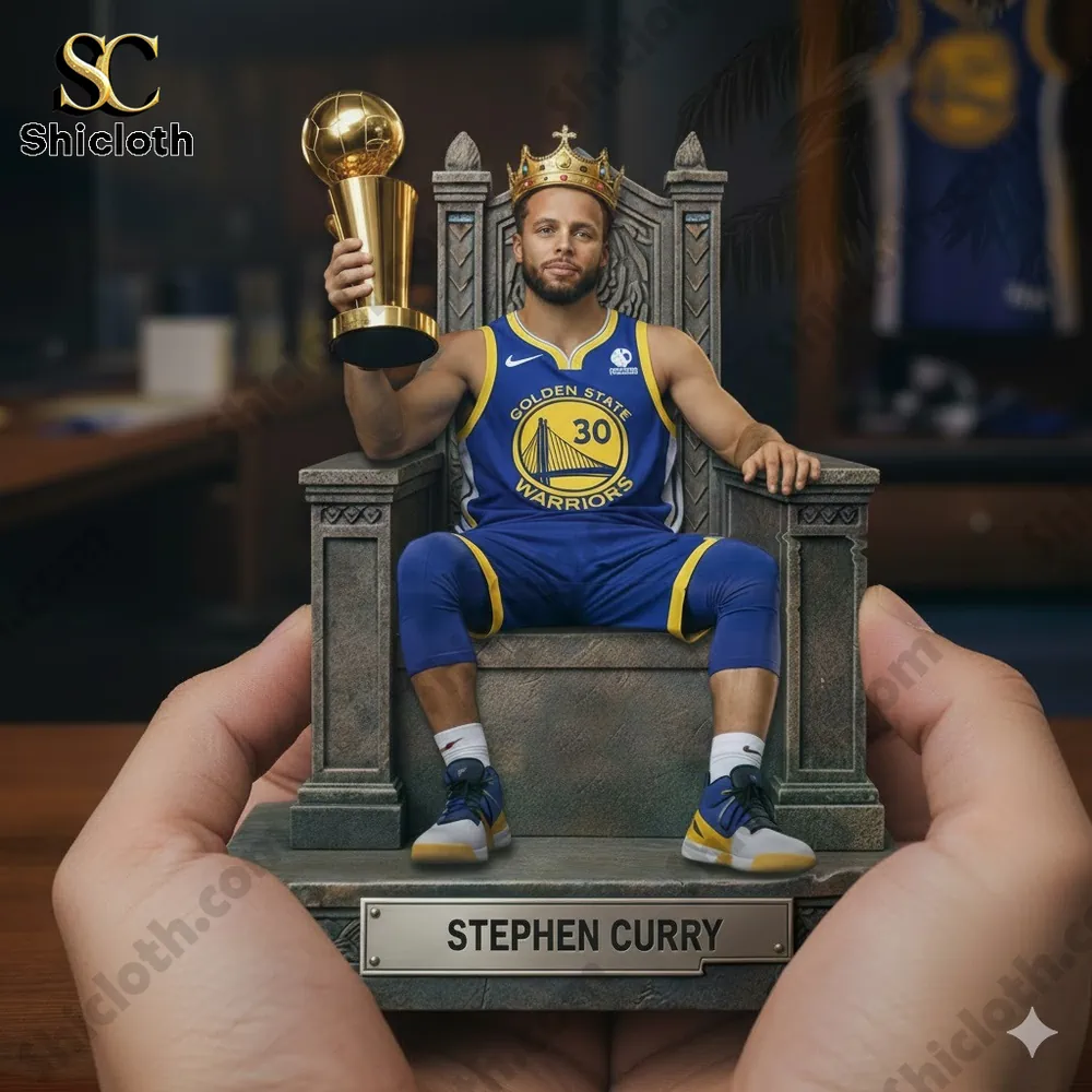 Dolly Parton's 80th Anniversary 1946-2026 Collectible Pop Figure Doll 36 Stephen Curry statue on a throne holding a championship trophy!