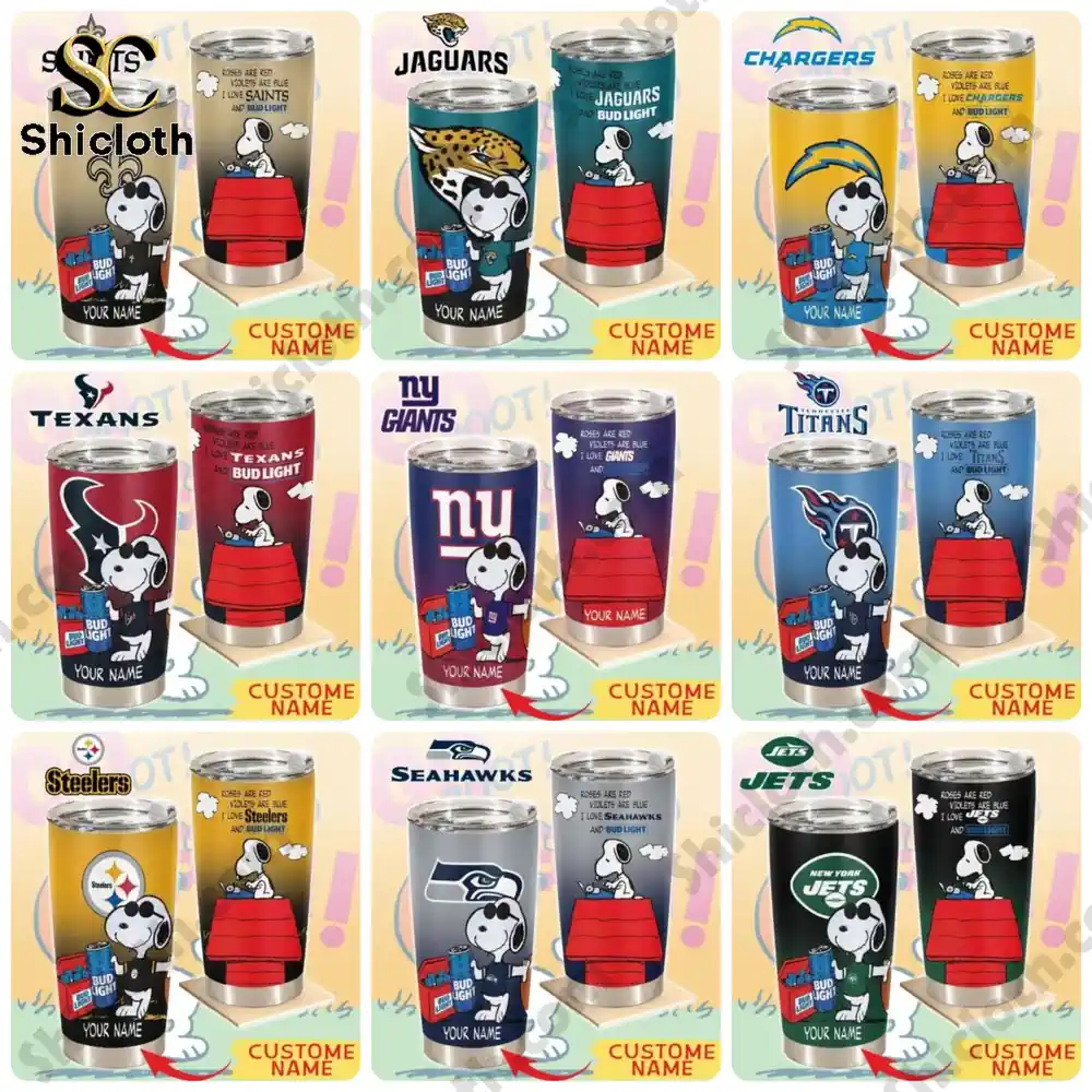 Alternative view of NFL x Snoopy Bud Light Tumbler With Handle