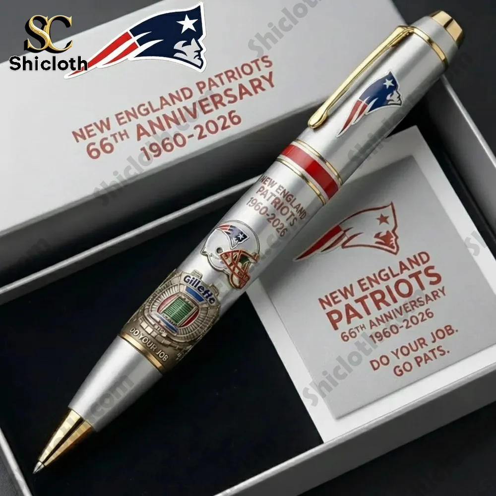 Alternative view of New England Patriots 66th Anniversary Pen