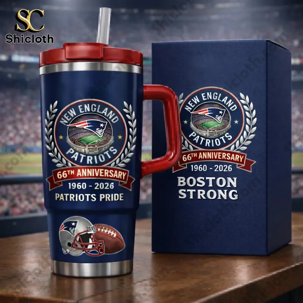 New England Patriots anniversary tumbler with gift box!