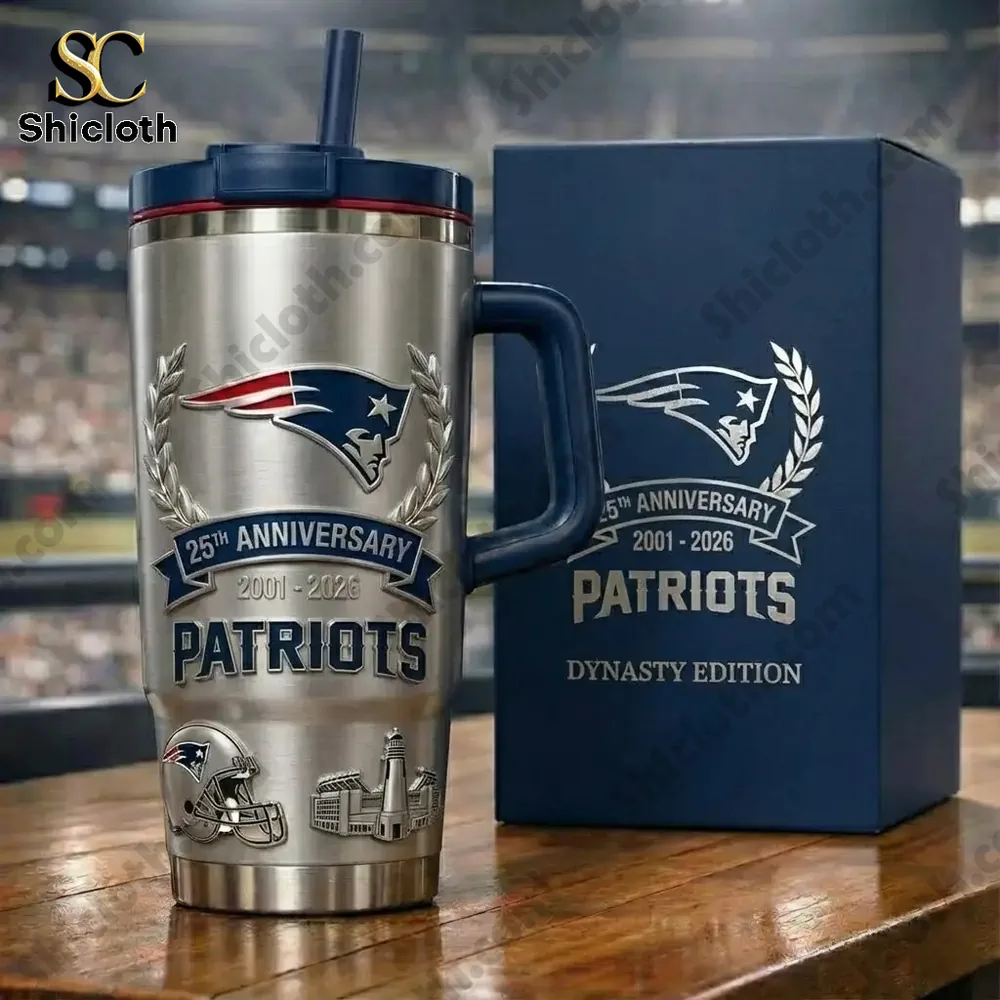 Alternative view of New England Patriots Dynasty Edition 25th Anniversary Commemorative Tumbler