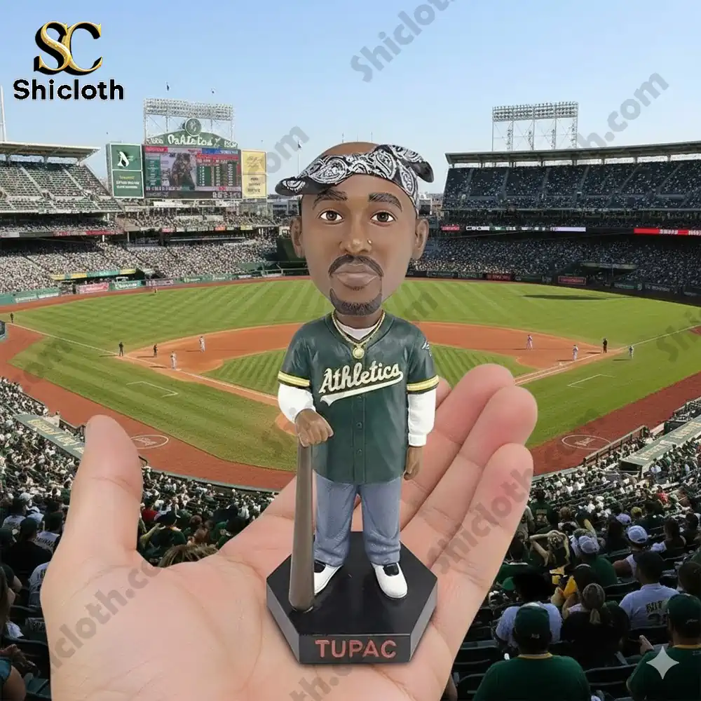 Oakland Athletics Tupac Bobblehead Pop Figure Doll