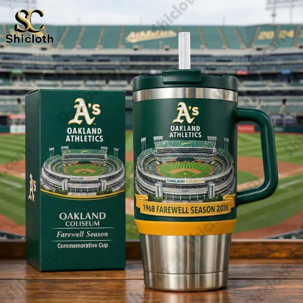 Oakland As farewell season commemorative cup at the stadium!