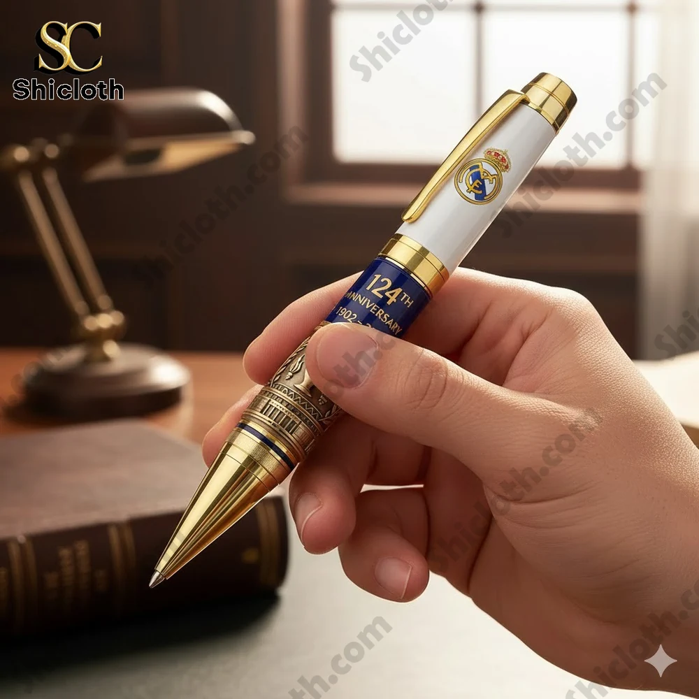 Official Real Madrid 124th Anniversary Limited Edition Commemorative Pen Set