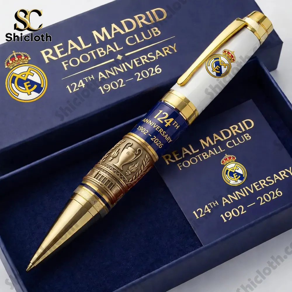 Alternative view of Official Real Madrid 124th Anniversary Limited Edition Commemorative Pen Set