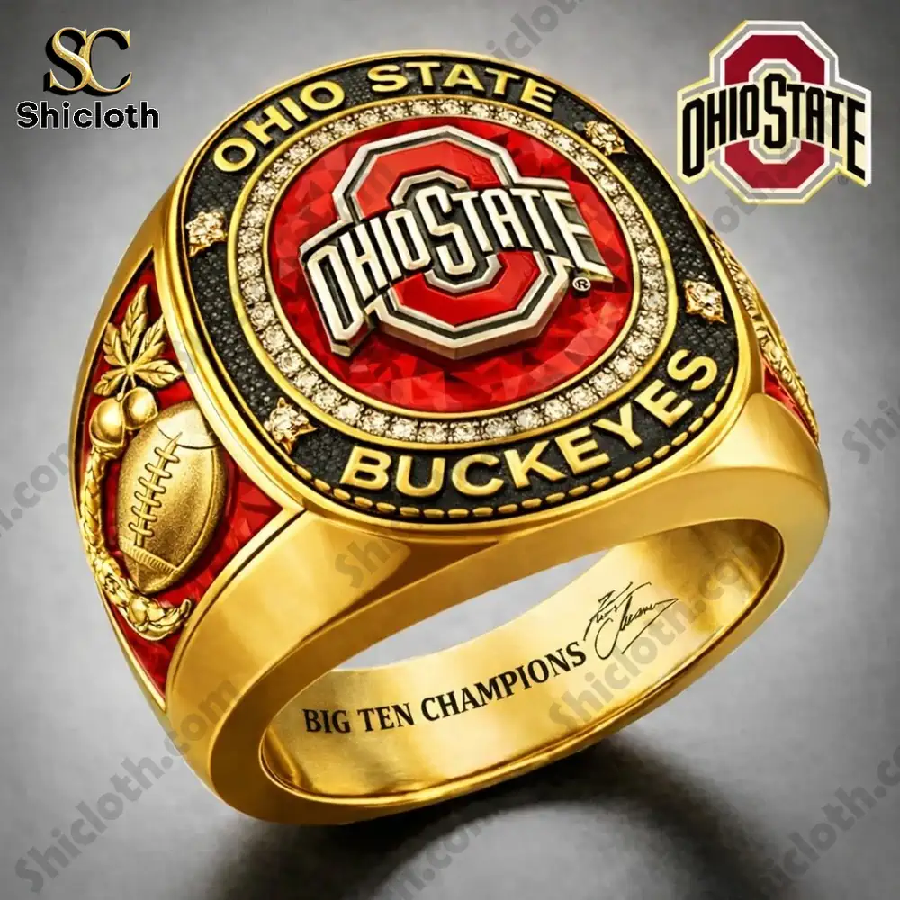 Gold Ohio State Buckeyes championship ring!