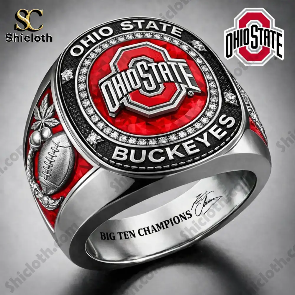 Silver Ohio State Buckeyes championship ring!
