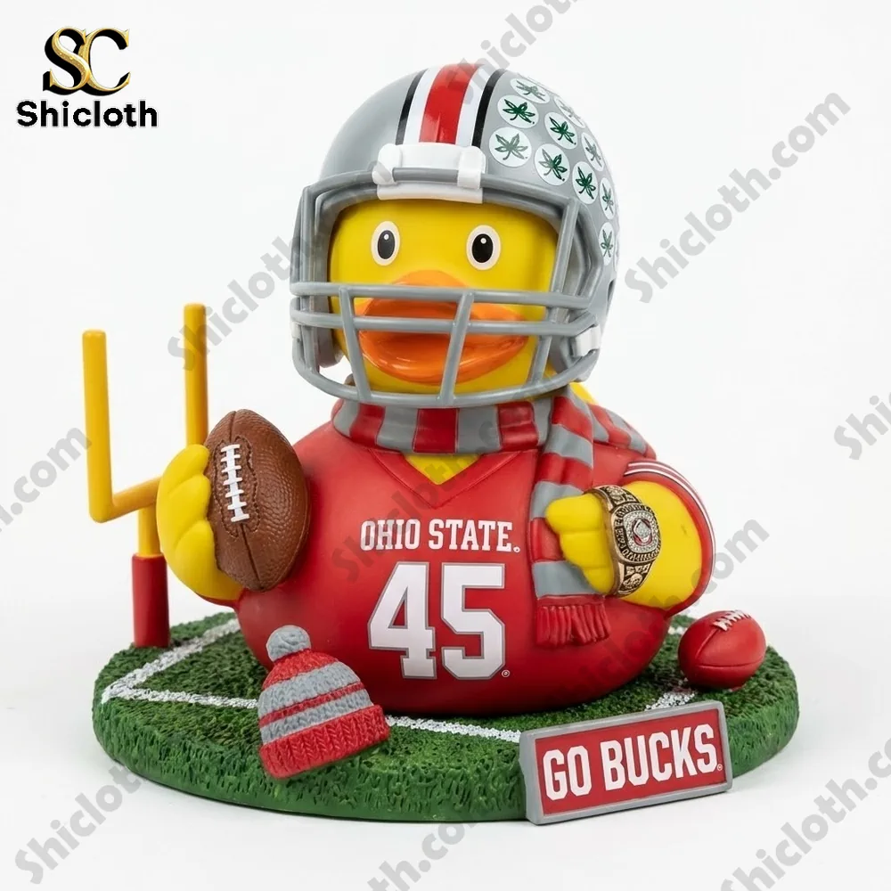 Ohio State football rubber duck front view!