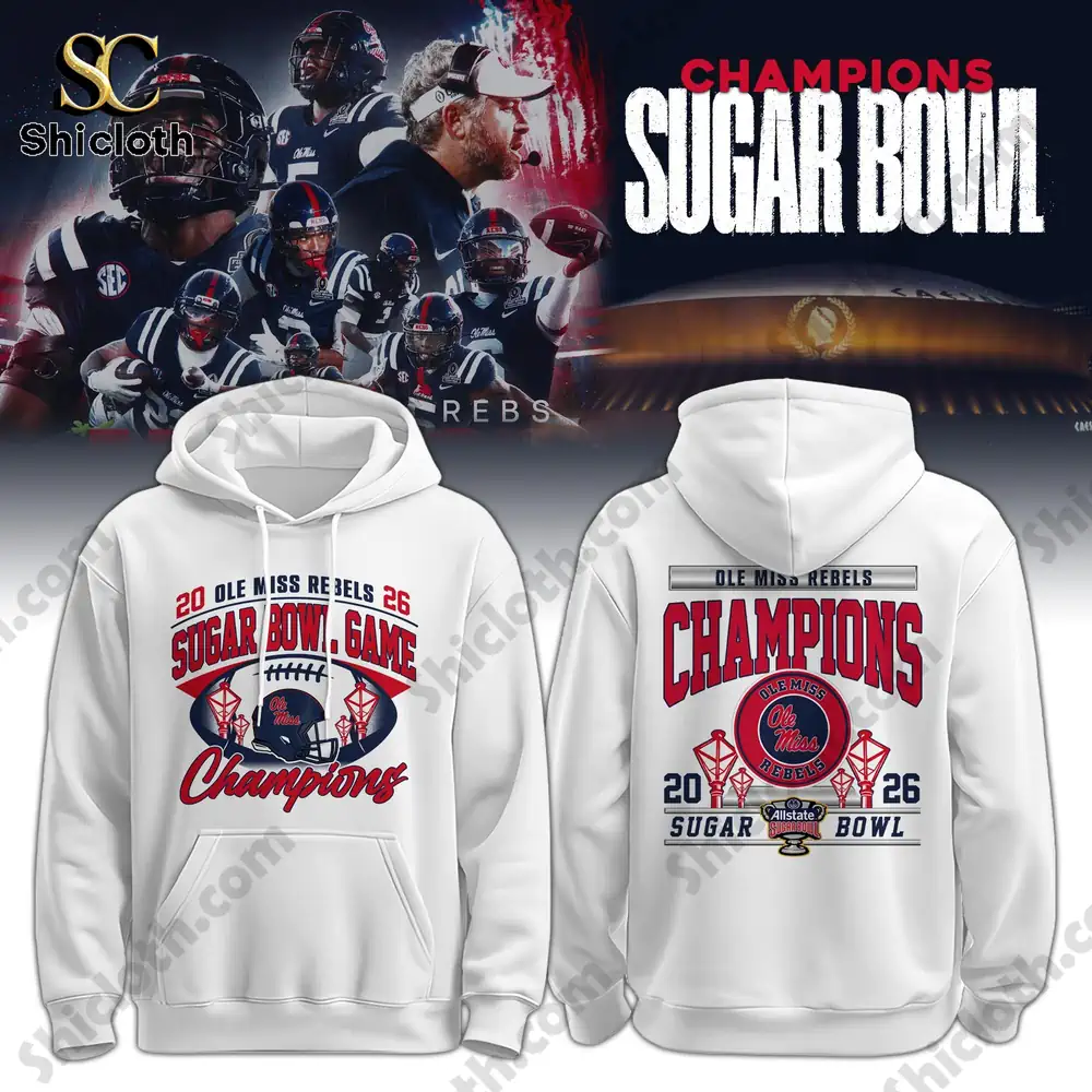 Ole Miss Rebels Sugar Bowl Champions 2026 Hoodie 5 Ole Miss Rebels Sugar Bowl Champions 2026 Hoodie - Image 5