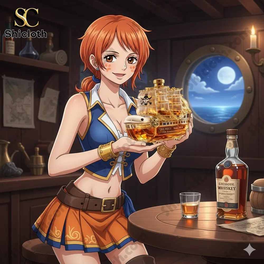 One Piece 30th Anniversary Moby Dick Whiskey Bottle