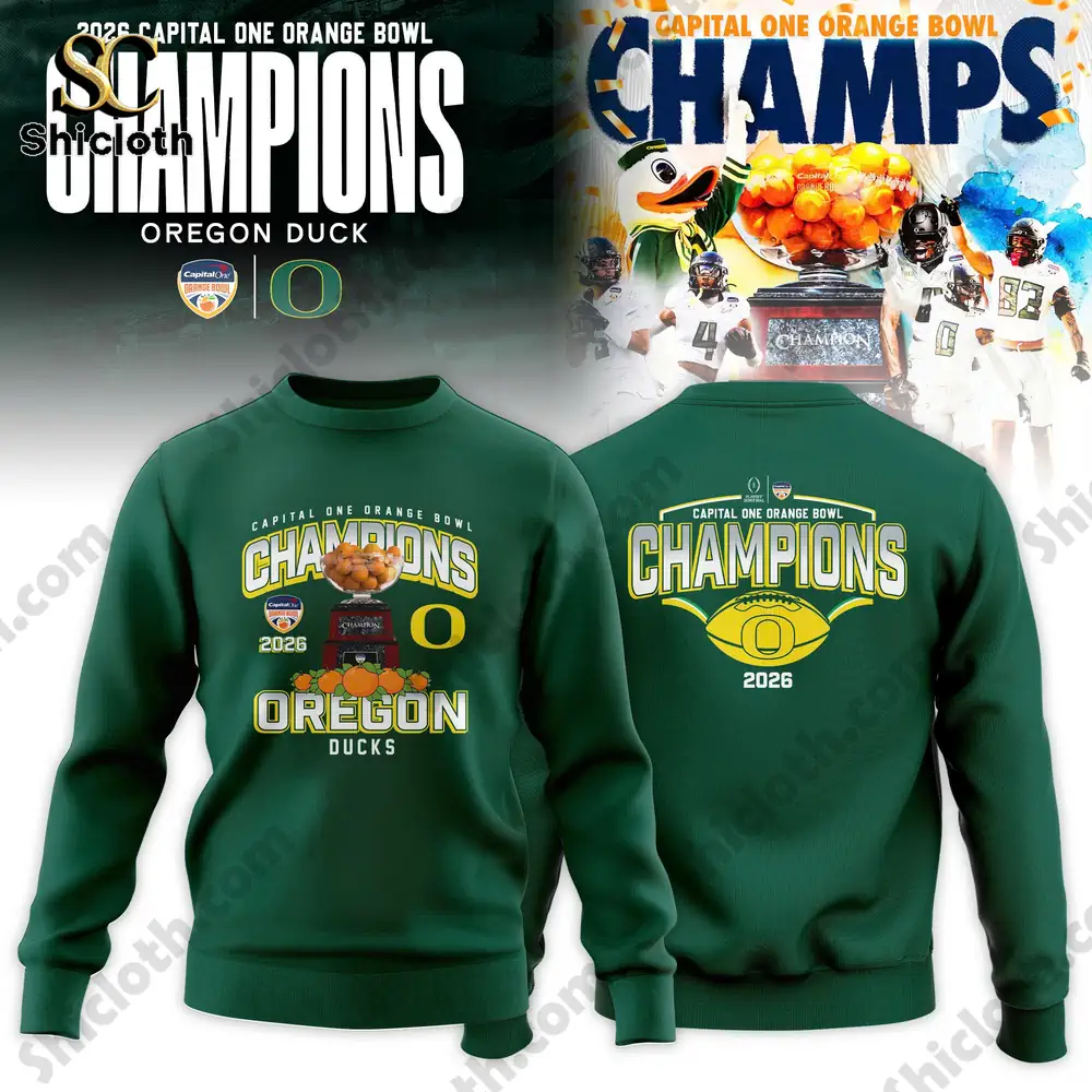 Oregon Ducks Capital One Orange Bowl Champions 2026 Hoodie Shirt 3 Oregon Ducks Capital One Orange Bowl Champions 2026 Hoodie Shirt - Image 3