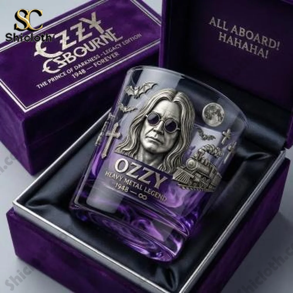 Alternative view of Ozzy Osbourne Heavy Metal Legend Whiskey Glass