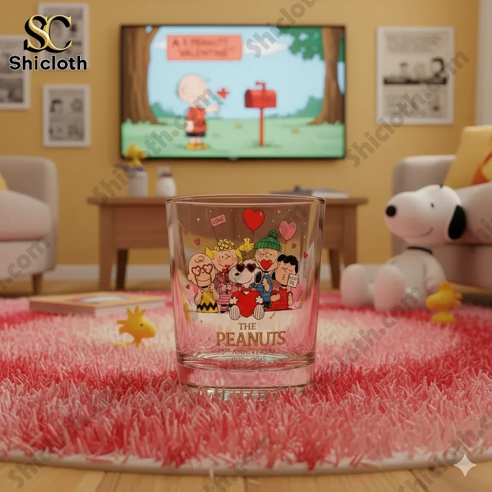 Peanuts 75th Anniversary Commemorative Glass (1950-2025)
