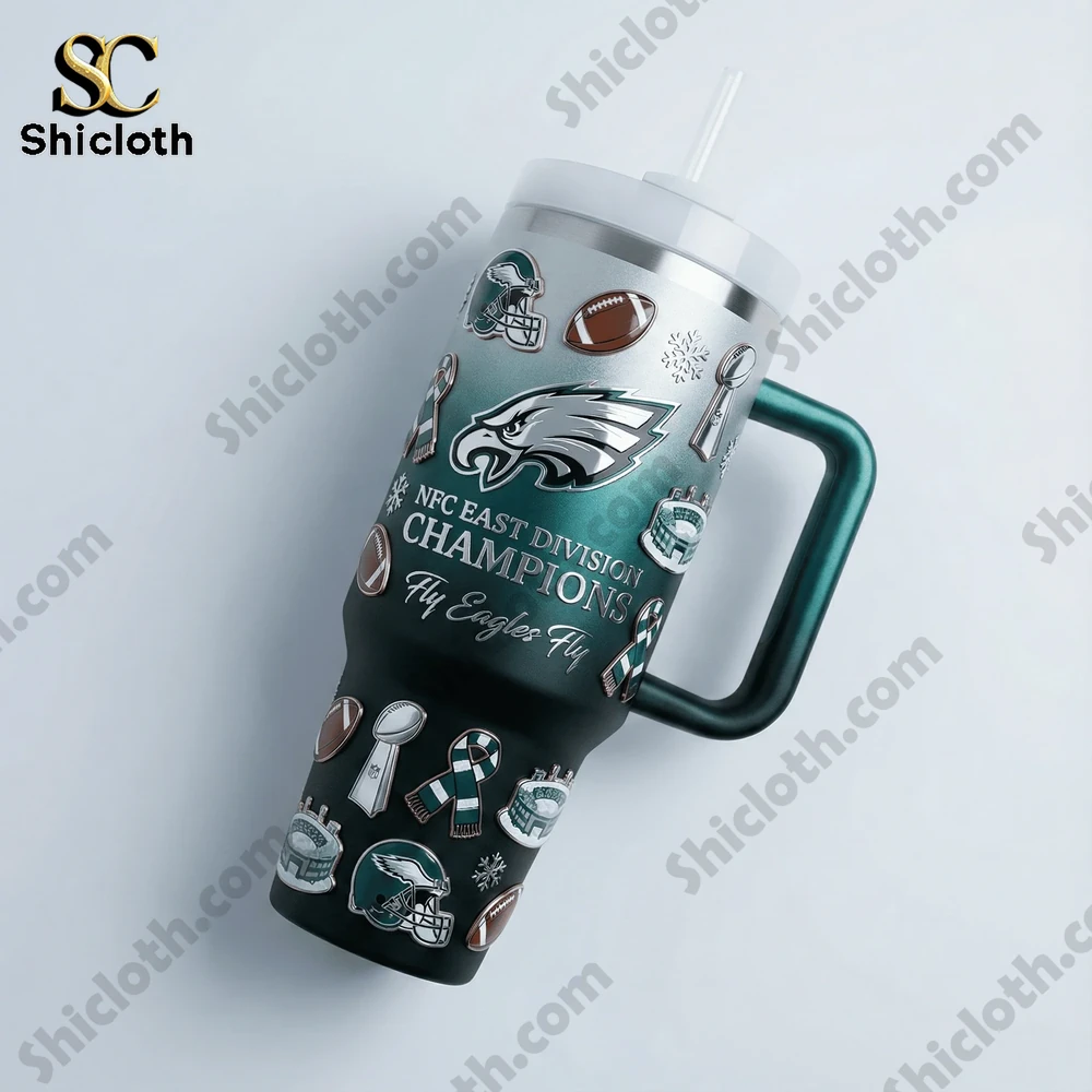 Philadelphia Eagles NFC East Division Champions Tumbler With Handle