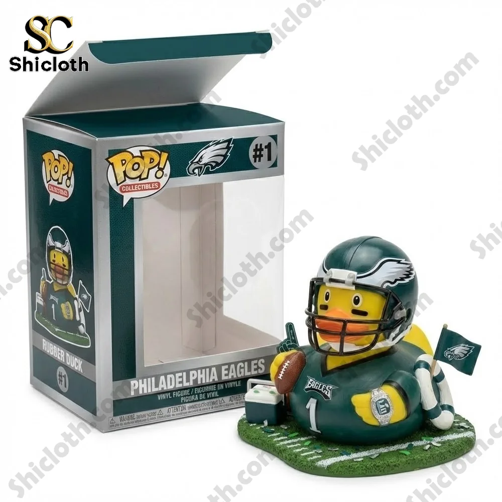 Philadelphia Eagles Super Bowl LII Champions Rubber Duck 4 Philadelphia Eagles rubber duck with display box!