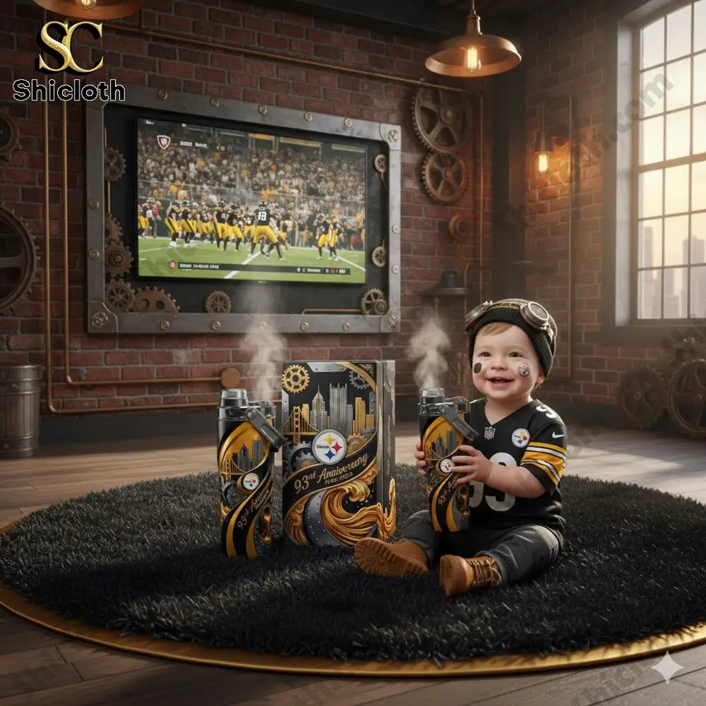 Pittsburgh Steelers 93rd Anniversary Insulated Water Bottle