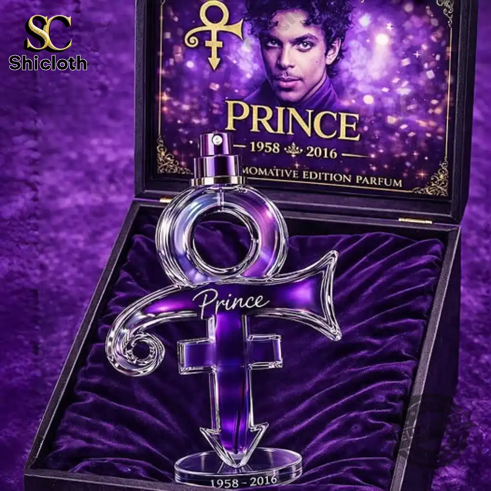 Purple symbol perfume bottle in velvet gift box!