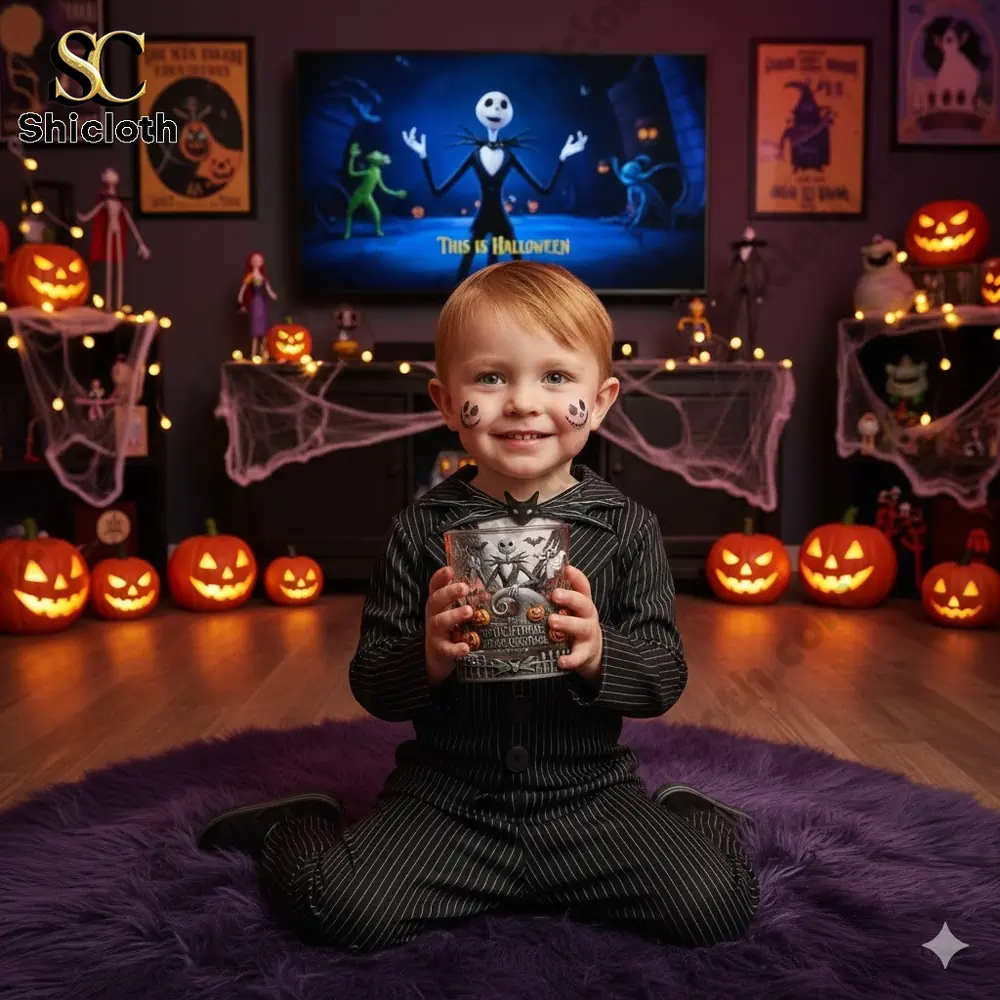 Pumpkin King The Nightmare Before Christmas Whiskey Glass