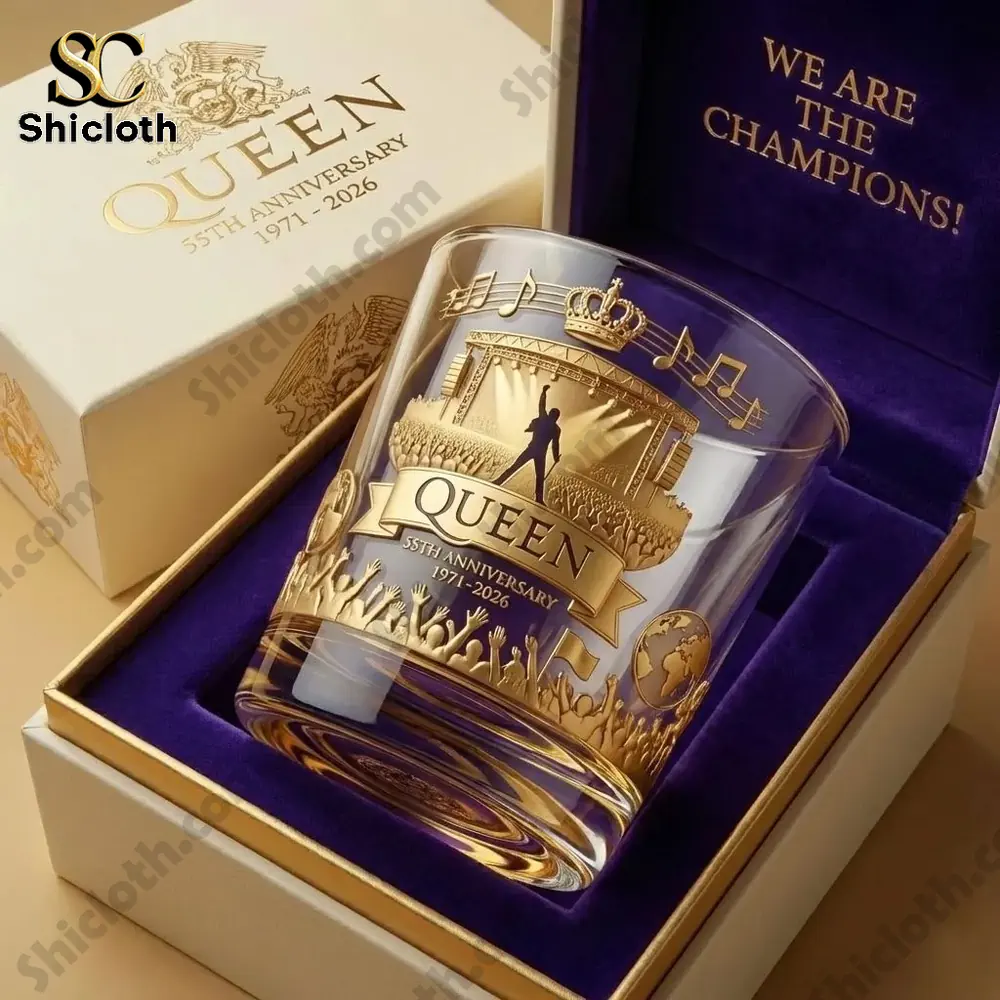 Alternative view of Queen 55th Anniversary Commemorative Whiskey Glass