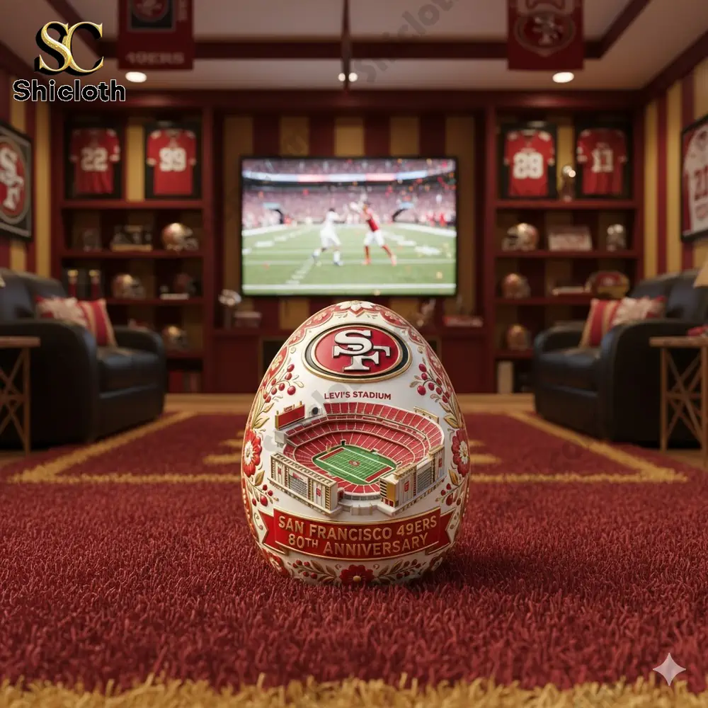 San Francisco 49ers 80th Anniversary Commemorative Easter Figure