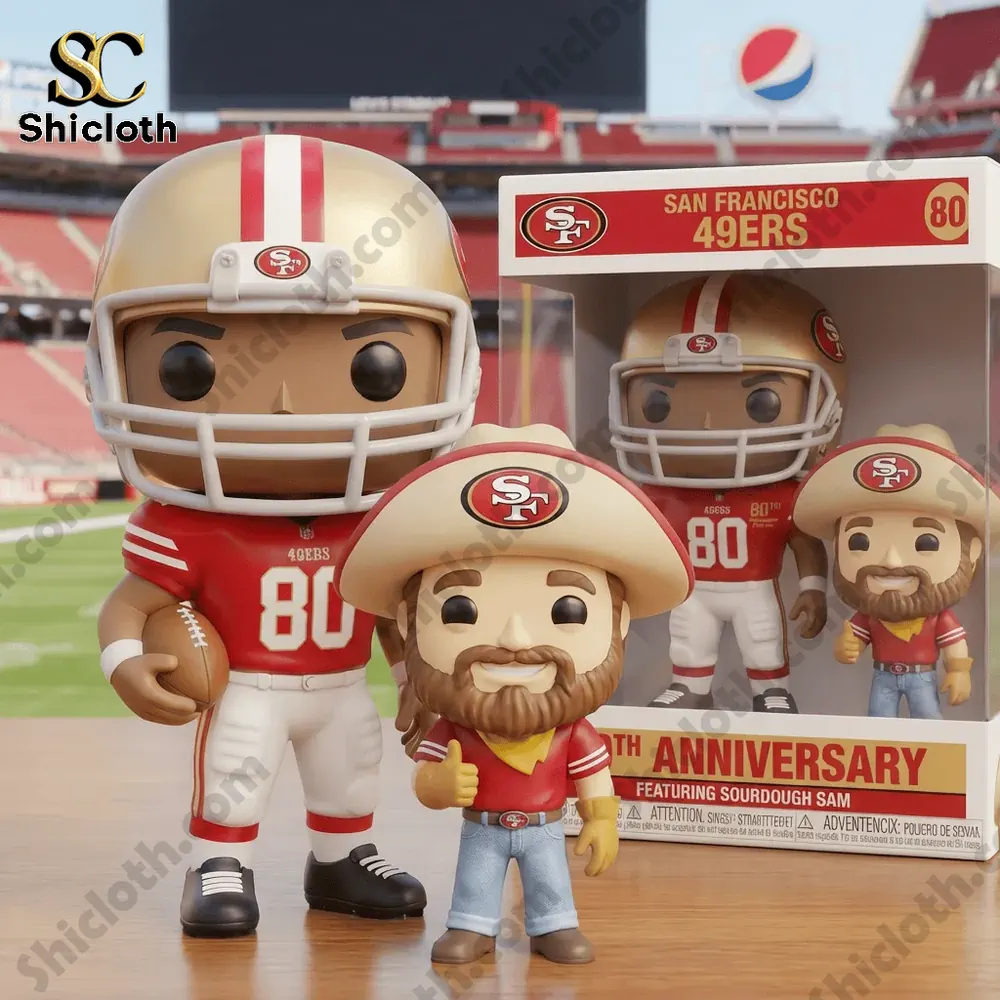 Alternative view of San Francisco 49ers 80th Anniversary Commemorative Pop Figure Doll