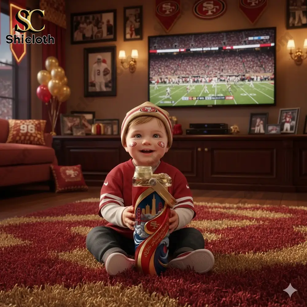 San Francisco 49ers 80th Anniversary Insulated Water Bottle