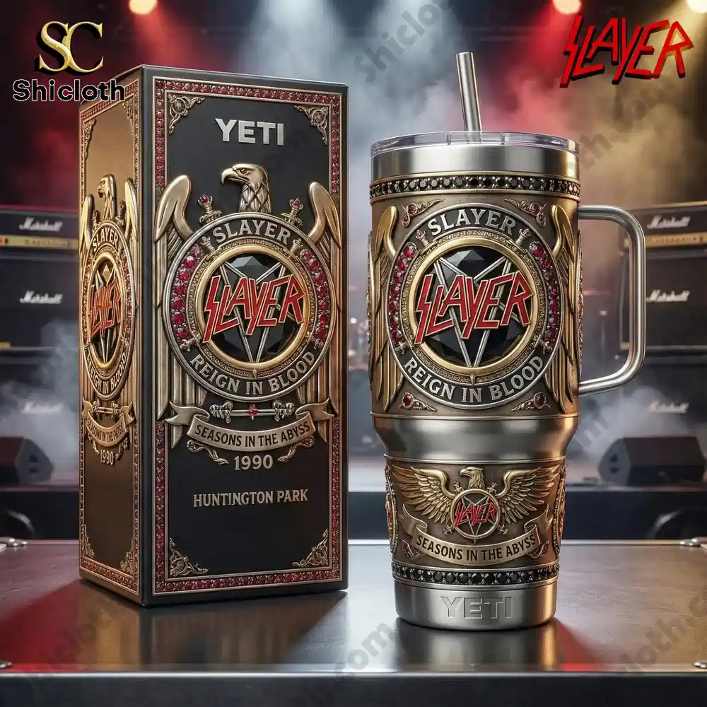 Alternative view of Slayer Reign In Blood Seasons In The Abyss Tumbler Cup